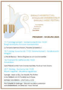 Emsalö musikfestival musiikkijuhlat 2025